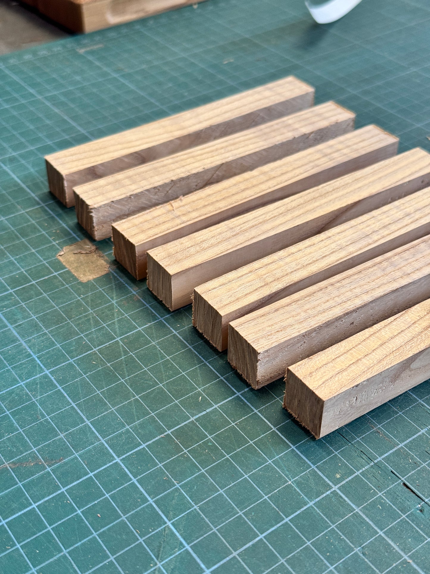Rippled Olive Ash Pen Blanks #1