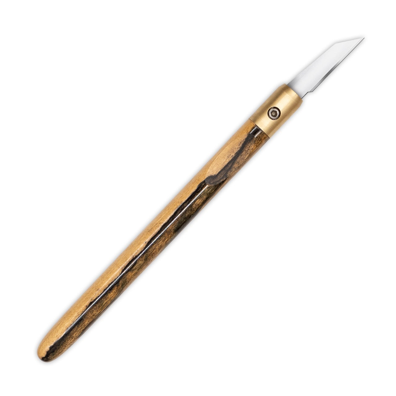 Pale Moon Ebony & Brass Marking Knife