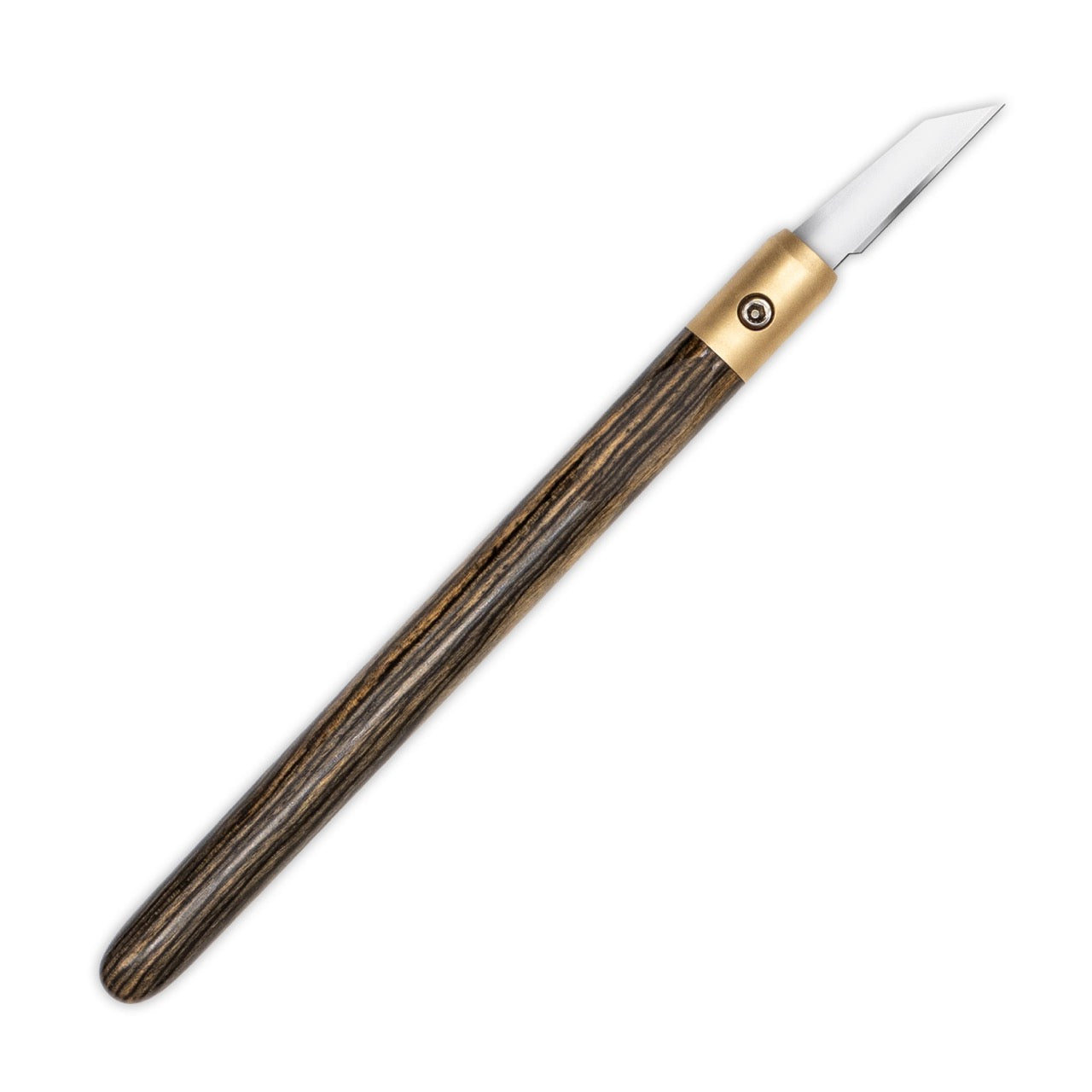 Pale Moon Ebony & Brass Marking Knife