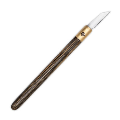 Pale Moon Ebony & Brass Marking Knife