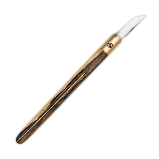 Pale Moon Ebony & Brass Marking Knife
