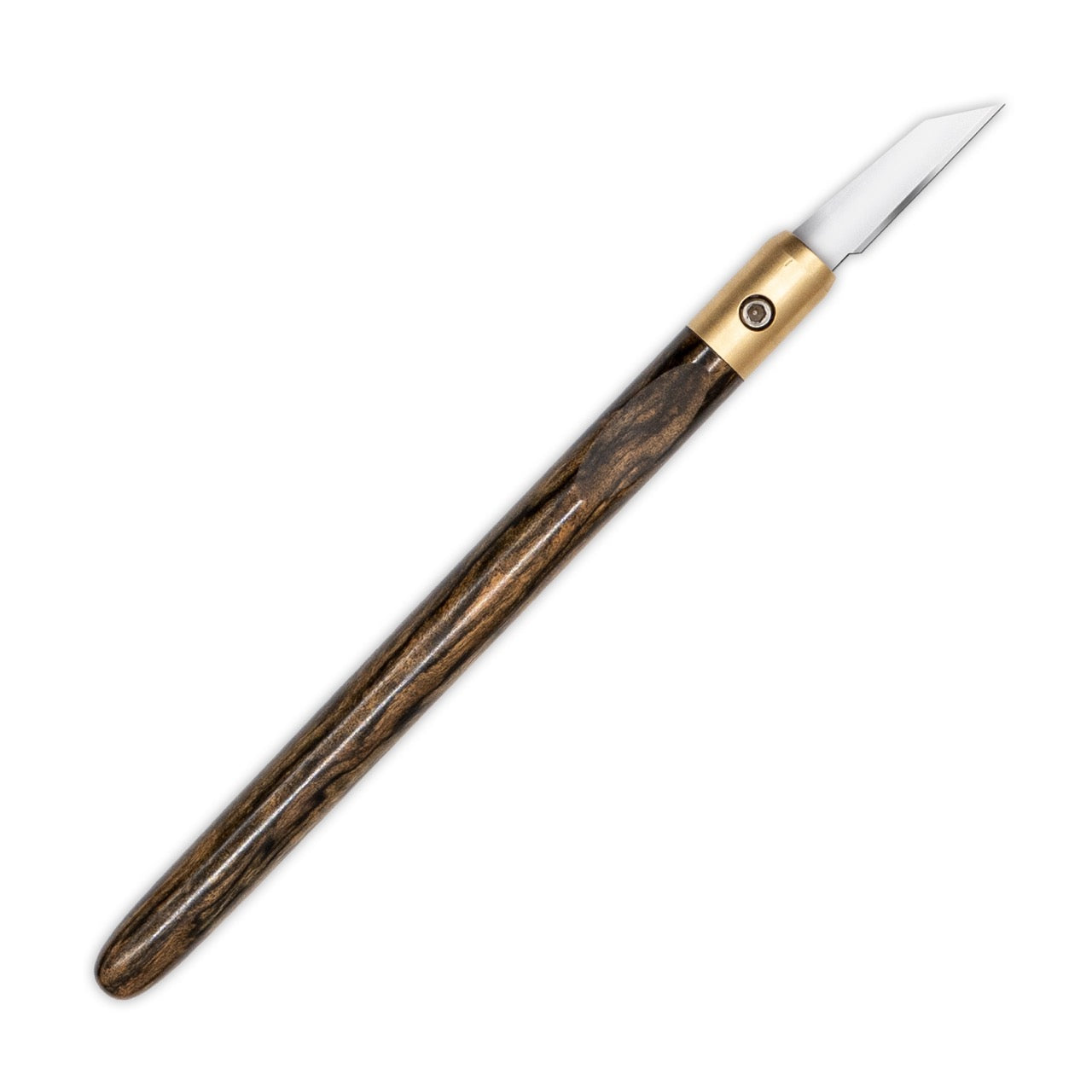 Pale Moon Ebony & Brass Marking Knife