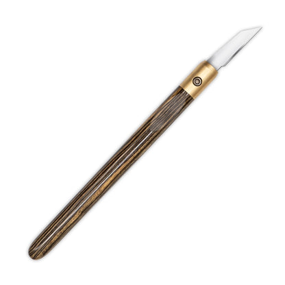 Pale Moon Ebony & Brass Marking Knife