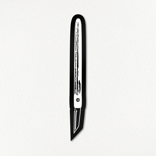 Marking Knife Sticker (Black)