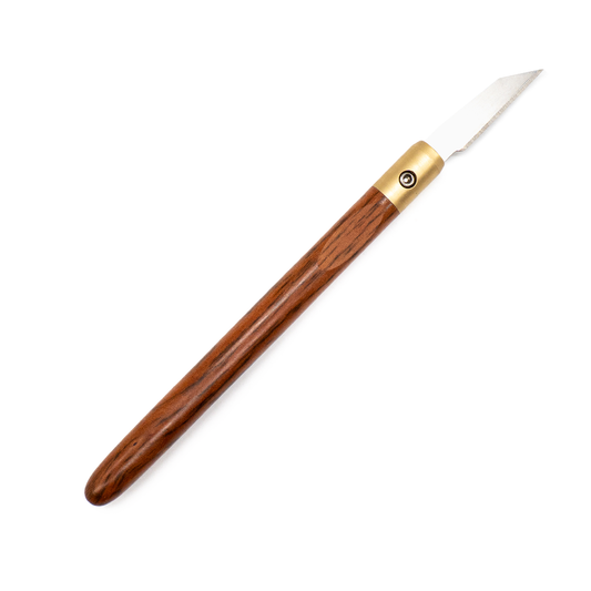 Tiger Myrtle & Brass Marking Knife