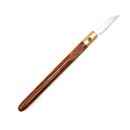 Tiger Myrtle & Brass Marking Knife