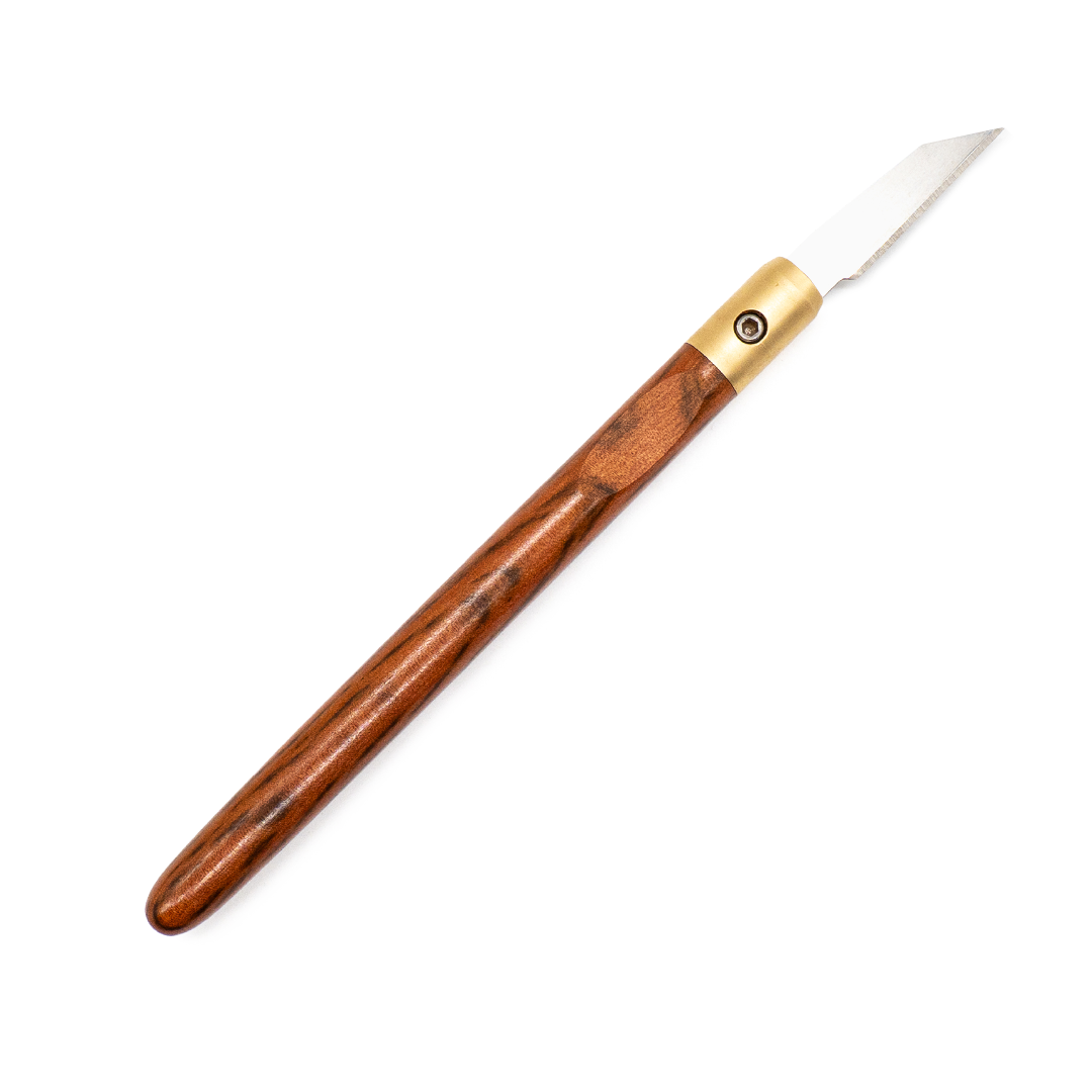 Tiger Myrtle & Brass Marking Knife