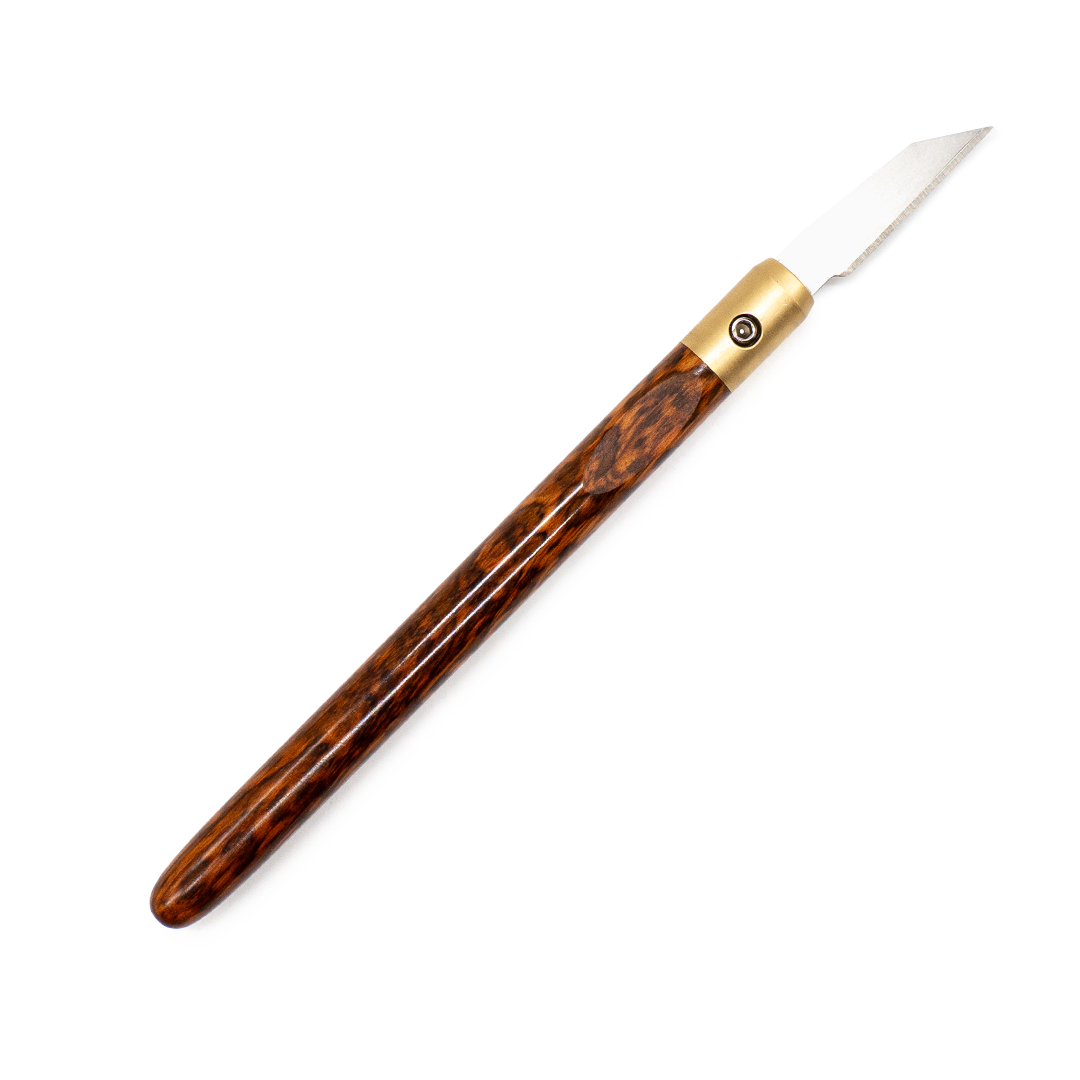 Snakewood & Brass Marking Knife