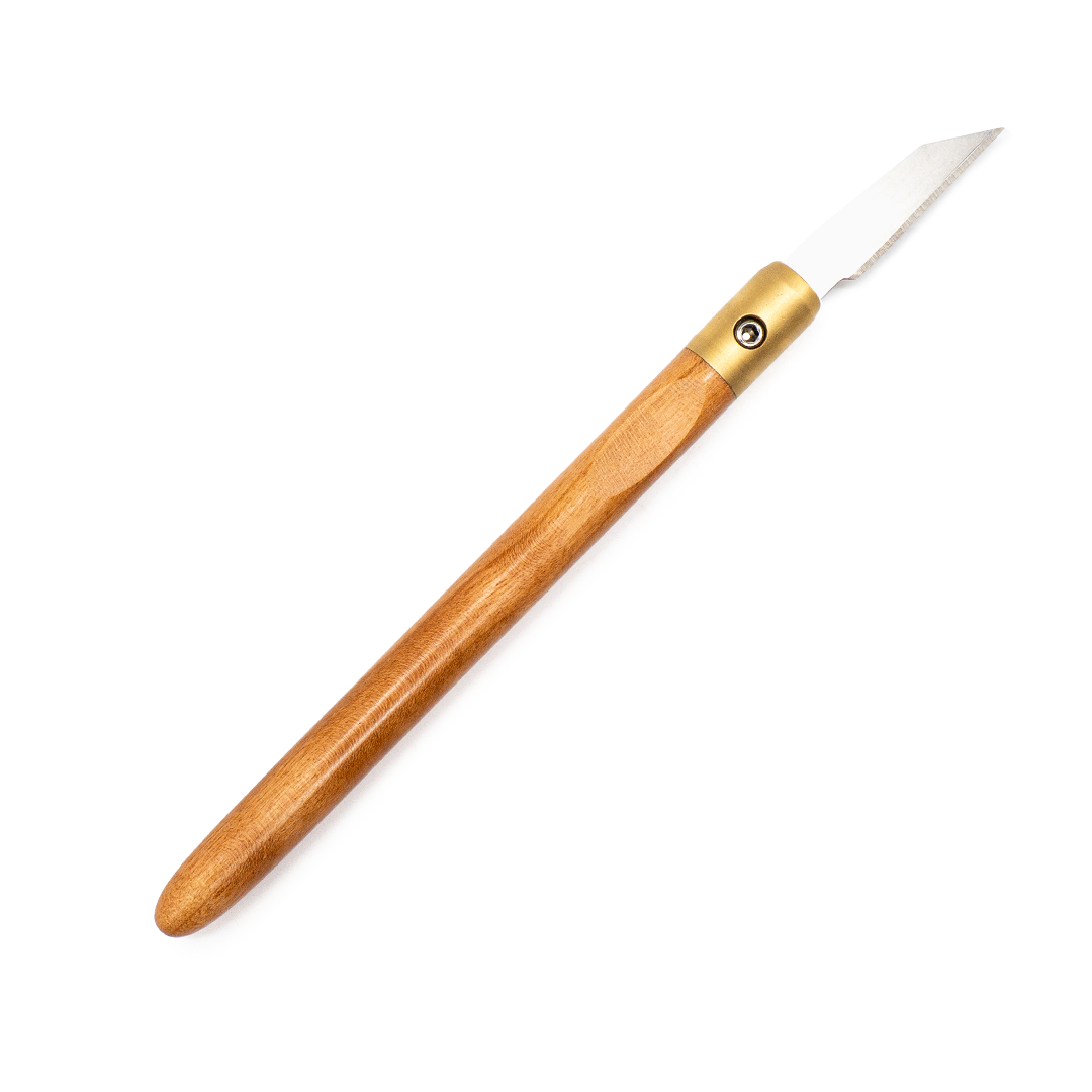 Cherry & Brass Marking Knife
