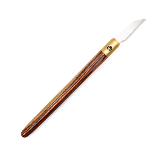 Sappy Mexican Kingwood & Brass Marking Knife