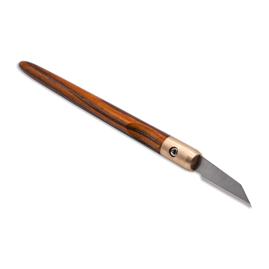 Cocobolo & Bronze Marking Knife