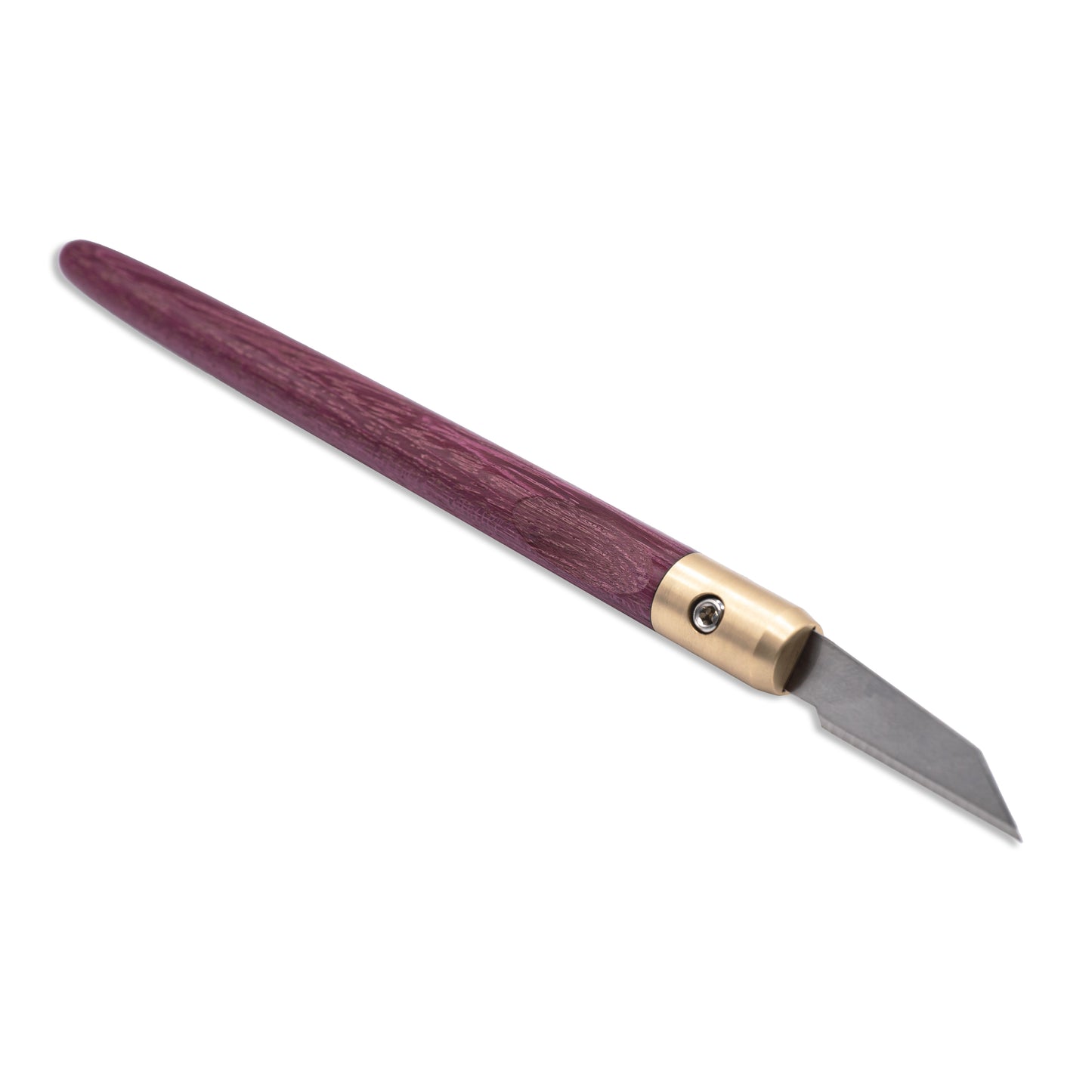 Purpleheart & Brass Marking Knife