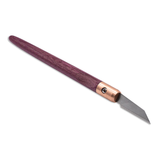 Purpleheart & Copper Marking Knife