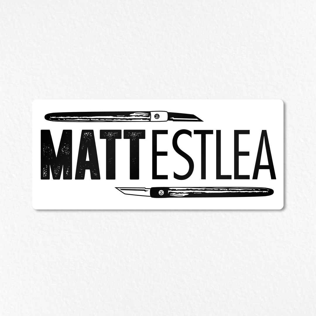 Matt Estlea Sticker (White)