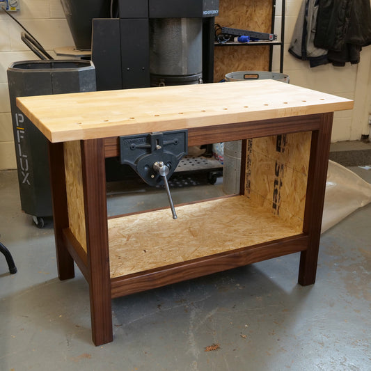Walnut and Beech Workbench