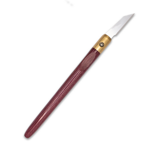 Purpleheart & Brass Marking Knife