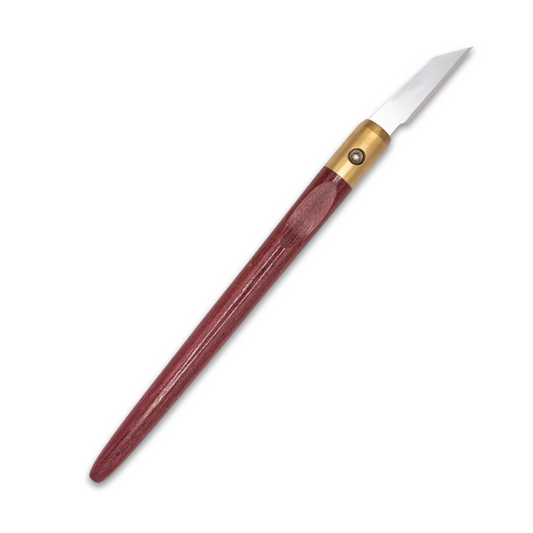 Purpleheart & Brass Marking Knife