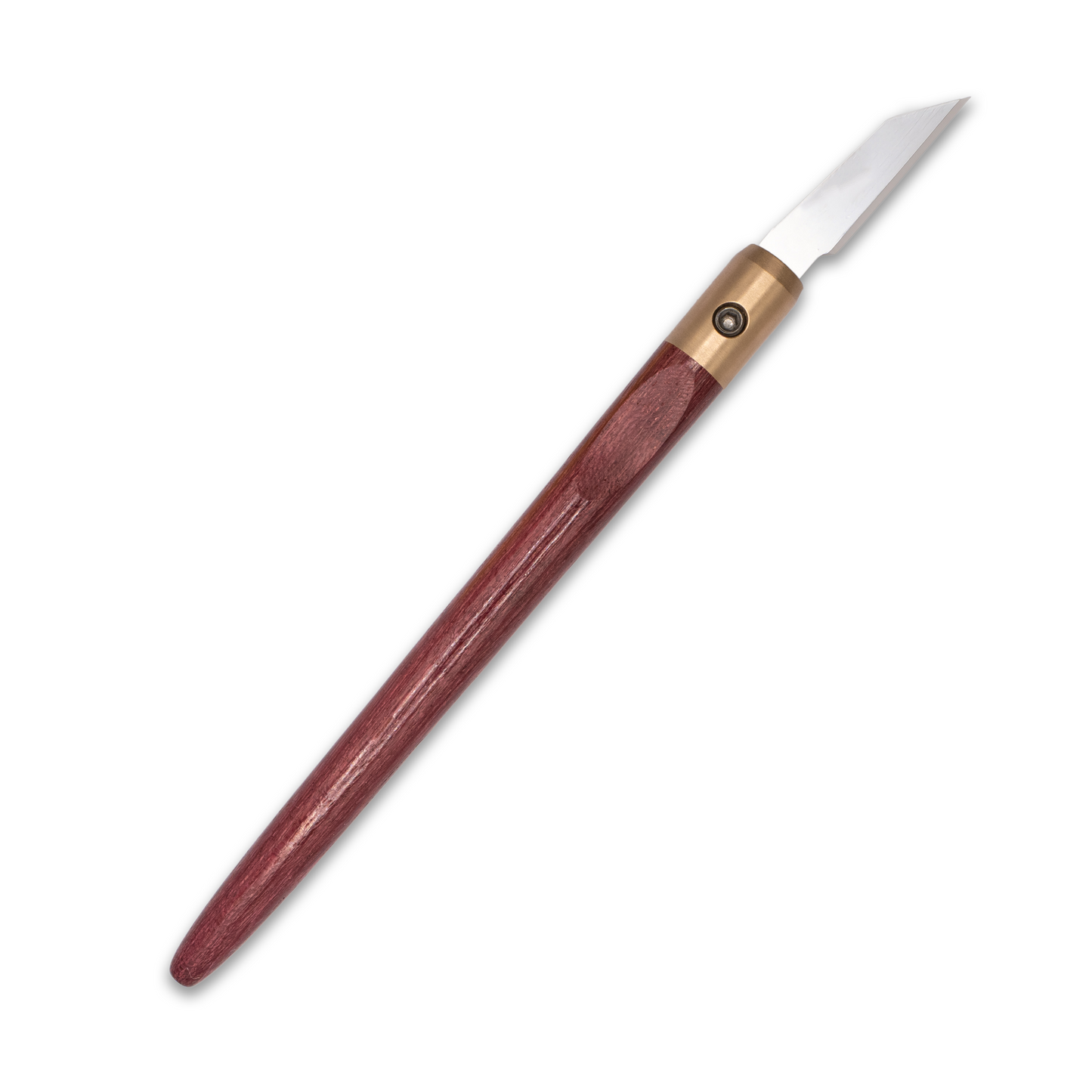 Purpleheart & Bronze Marking Knife