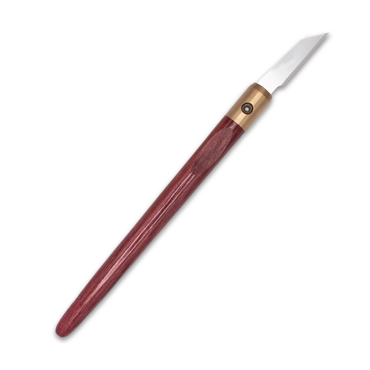 Purpleheart & Bronze Marking Knife