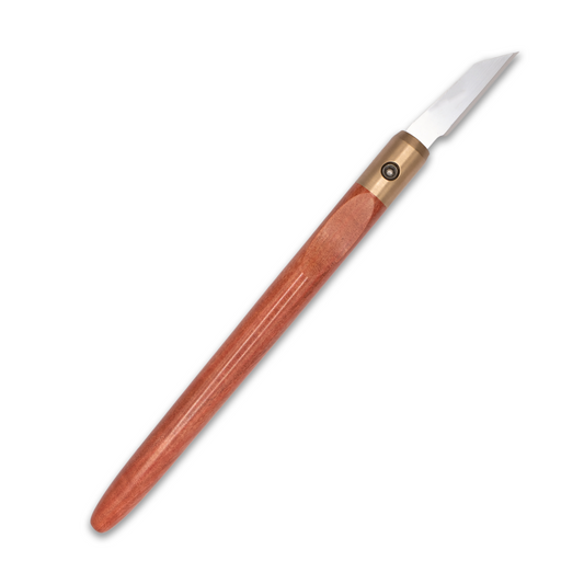 Pink Ivory & Bronze Marking Knife