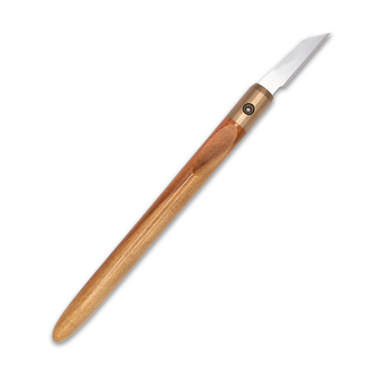 Pink Ivory & Bronze Marking Knife