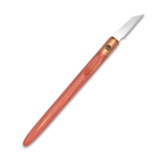 Pink Ivory & Copper Marking Knife