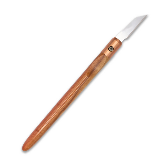 Pink Ivory & Copper Marking Knife