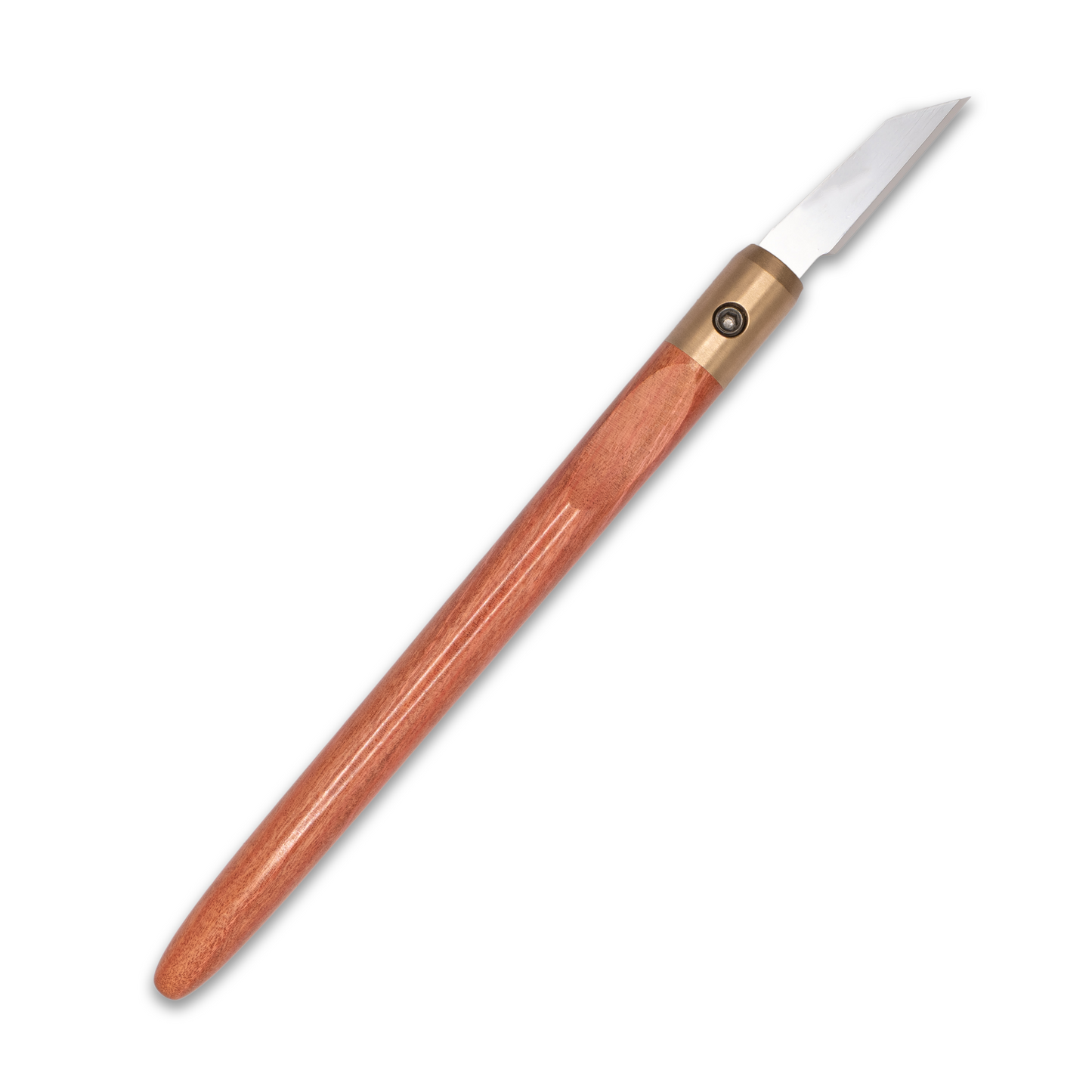 Pink Ivory & Bronze Marking Knife