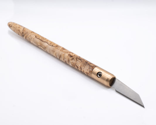 Masur Birch & Bronze Marking Knife