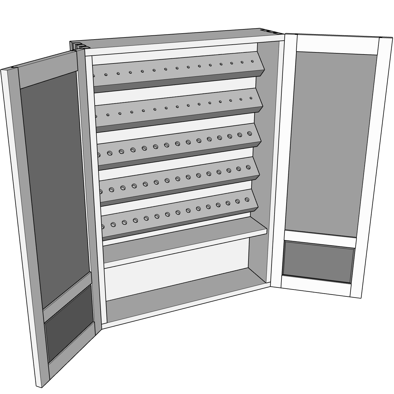 Router Bit Cabinet Plans Router Bit Storage Center | Woodworking