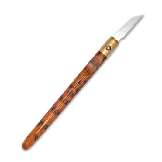 Snakewood & Brass Marking Knife