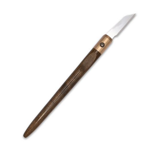 Walnut & Bronze Marking Knife