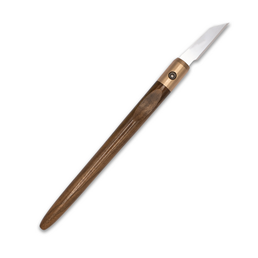 Walnut & Bronze Marking Knife