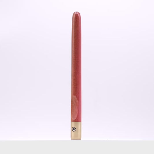 Pink Ivory & Brass Marking Knife